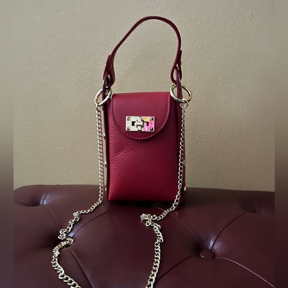 New w/tags Leather crossbody phone holder - Picture 2 of 8